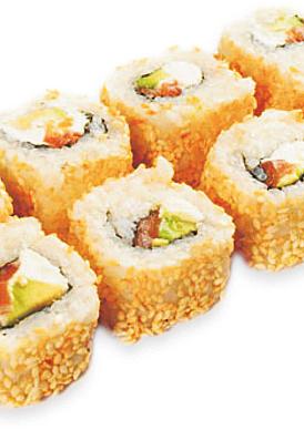 Ролл "Филадельфия в кунжуте"