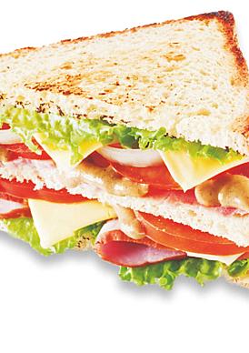 Клаб сэндвич с салями