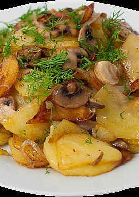 Картофель с грибами