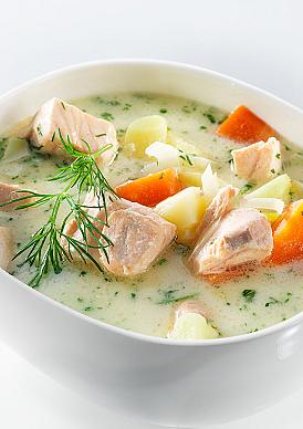 Уха по Фински с раковыми шейками