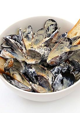 Мидии Черноморские в сливочно-чесночном соусе 15шт