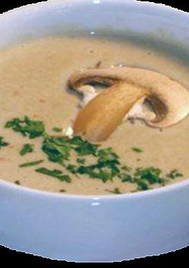 Суп пюре сливочно-грибной