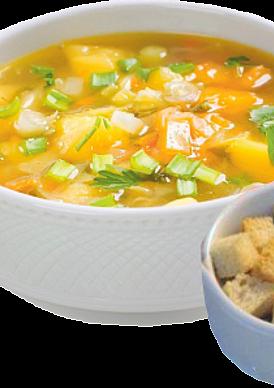 Суп гороховый (с копченостями)